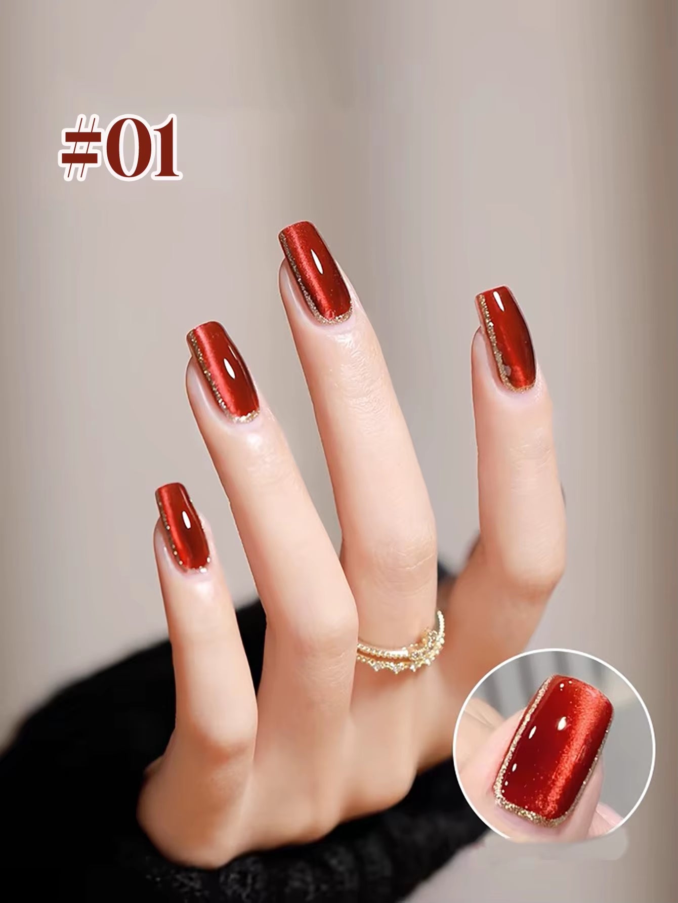 MIANEL 12ML 2026 Maillard Black Brown Cat Eye Gel Nail Polish Black Nails White Nails Nail Art Red Nails 1-21Pcs