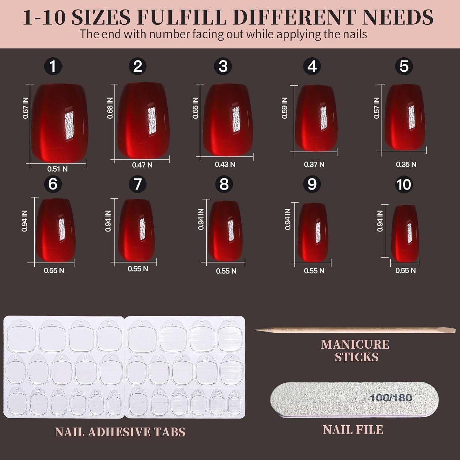 Cat Eye Press on Nails, 6 Colors Press on Nails Short Square, Natural Fake Nails Fine Diamond Shine, Glossy Ombre, Cat Eye Nails for Women with Salon Quality, Press on Nails Kit